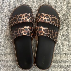 Leopard Melissa Slides size 9